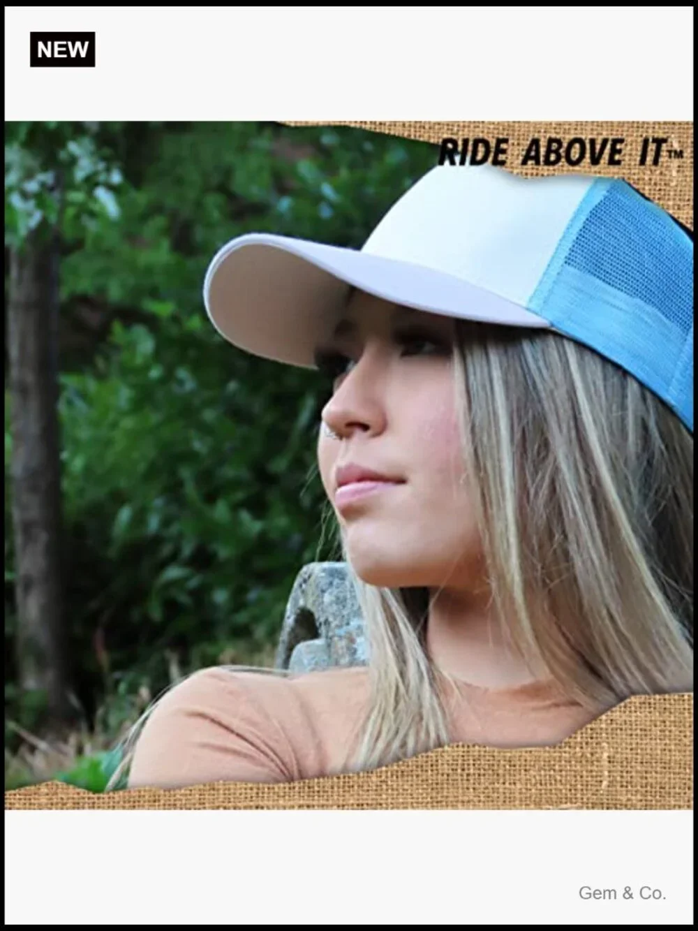 Women's Snapback Baseball Cap - Curved Bill Adjustable Trucker Hat Summer